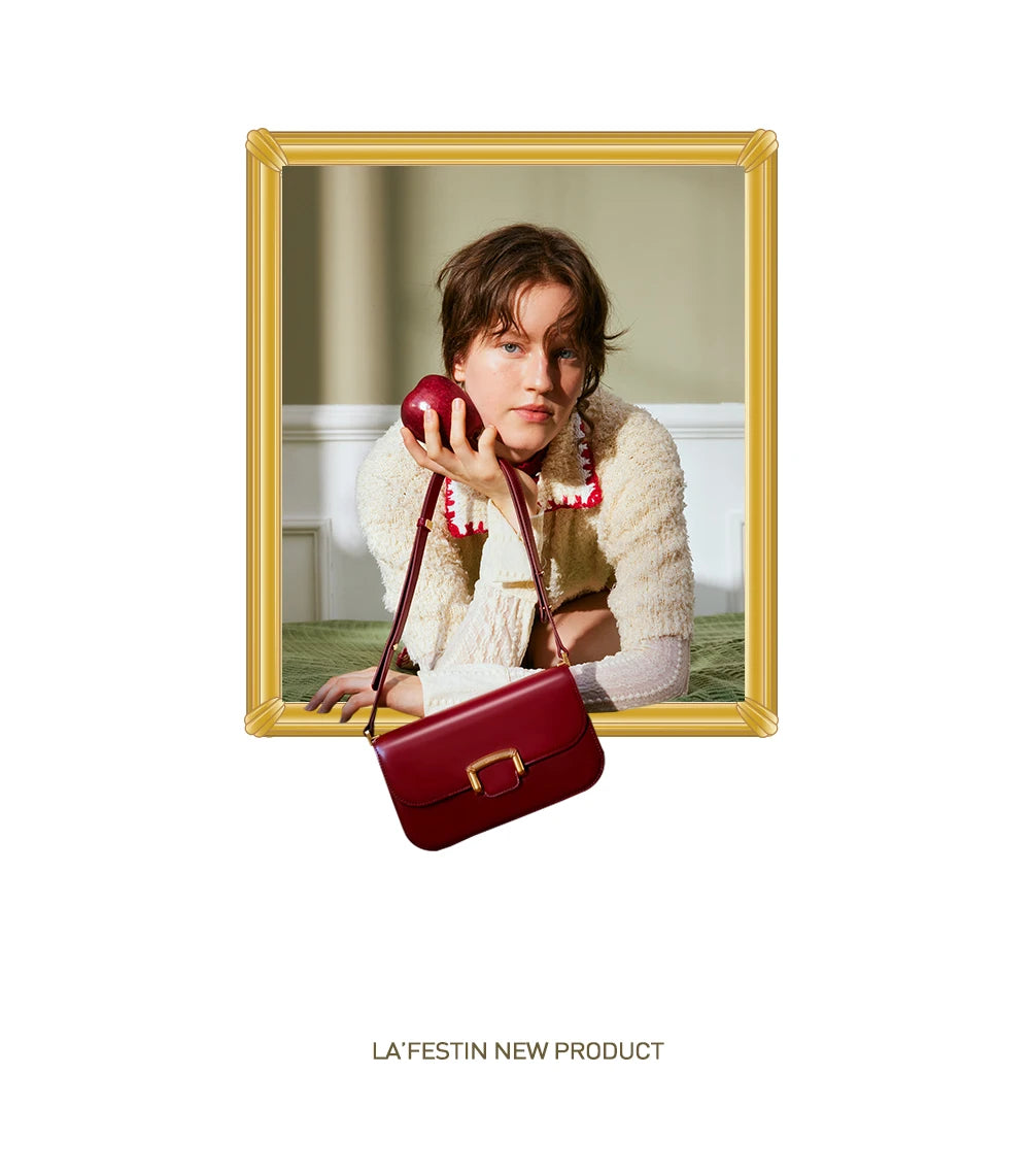 LA FESTIN Original Luxury Bag Ladies Leather Bag Crossbody Bags 2024 New Women's bag Fashion Handbag Trend Shoulder Bags