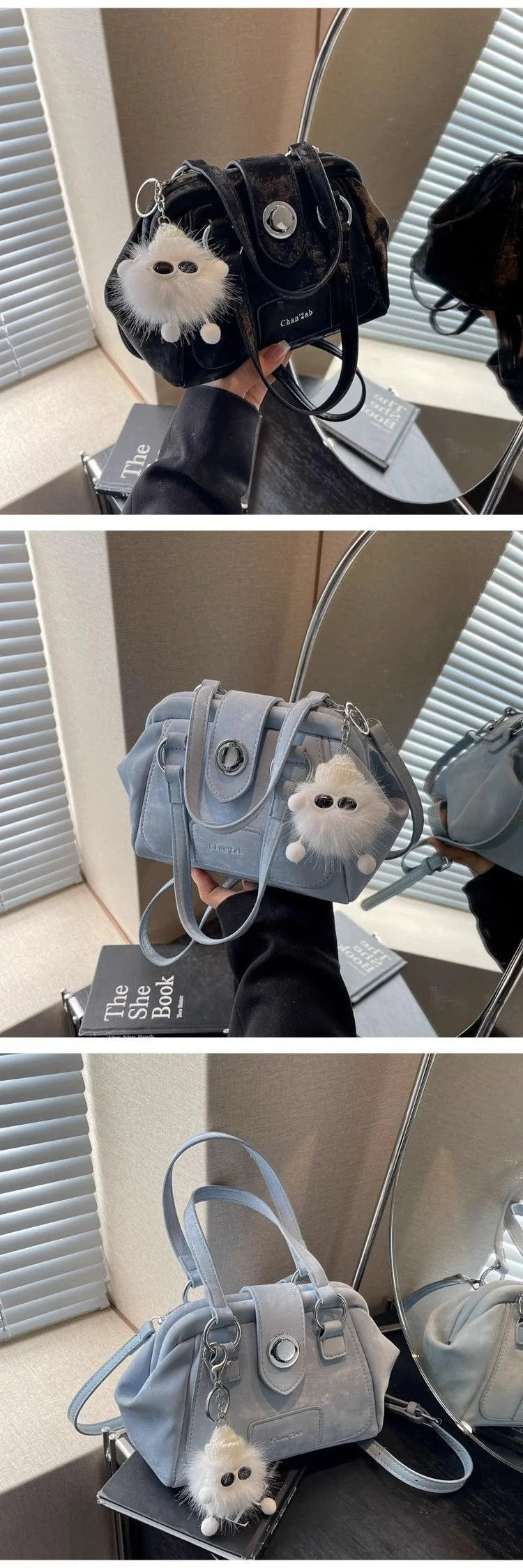 Fashion Niche Design Handbag New Popular Versatile Women Shoulder Bag Temperament Gentle Crossbody Bag With Pendant