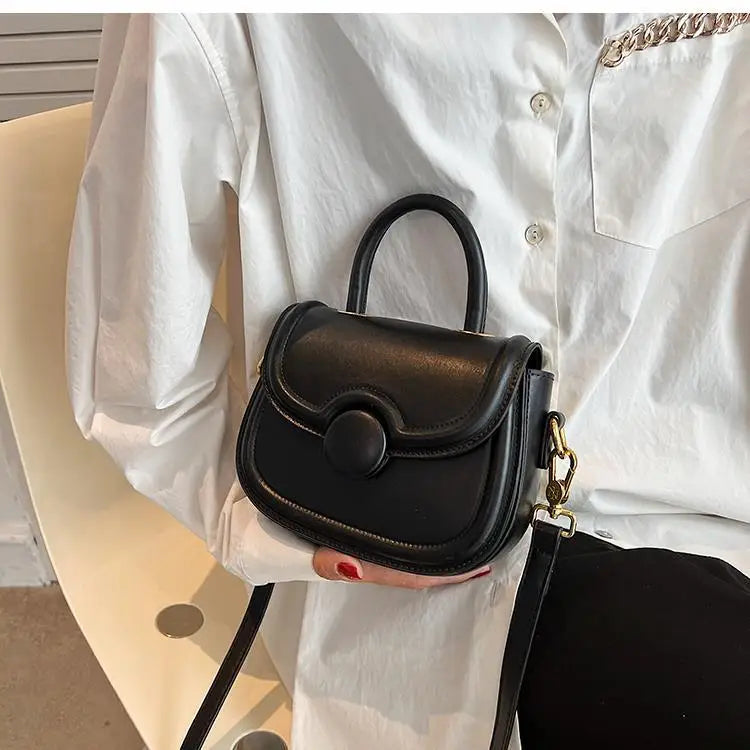 Senior Texture Small Bag Female 2025 Spring Summer New Popular Pop Crossbody Package Network Red Small Handheld Saddle Bags