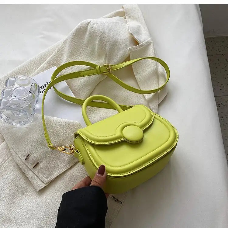 Senior Texture Small Bag Female 2025 Spring Summer New Popular Pop Crossbody Package Network Red Small Handheld Saddle Bags