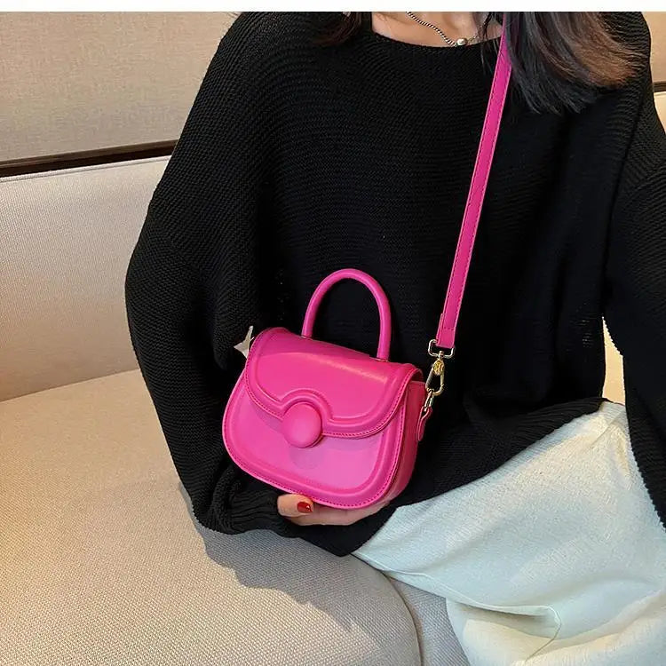 Senior Texture Small Bag Female 2025 Spring Summer New Popular Pop Crossbody Package Network Red Small Handheld Saddle Bags