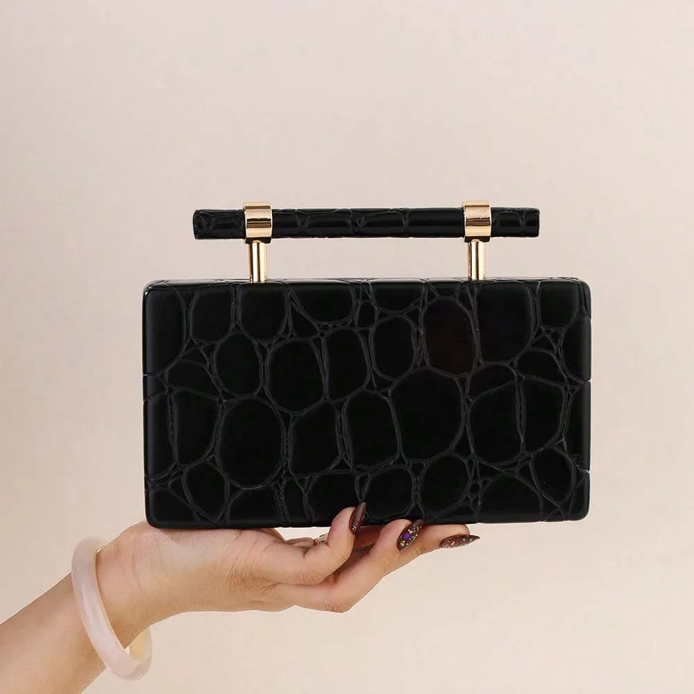 XMESSUN Women New Acrylic Evening Clutch Bag,Fashion Designer Female Wedding Party Pouch Bag Ladies Chain Shoulder Crossbody Bag