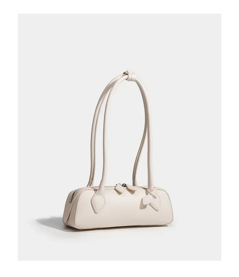 French Designer Sausage Bag Vintage Underarm Bag Genuine Leather Women's Handbag Casual Commuting Versatile Single Shoulder Bags