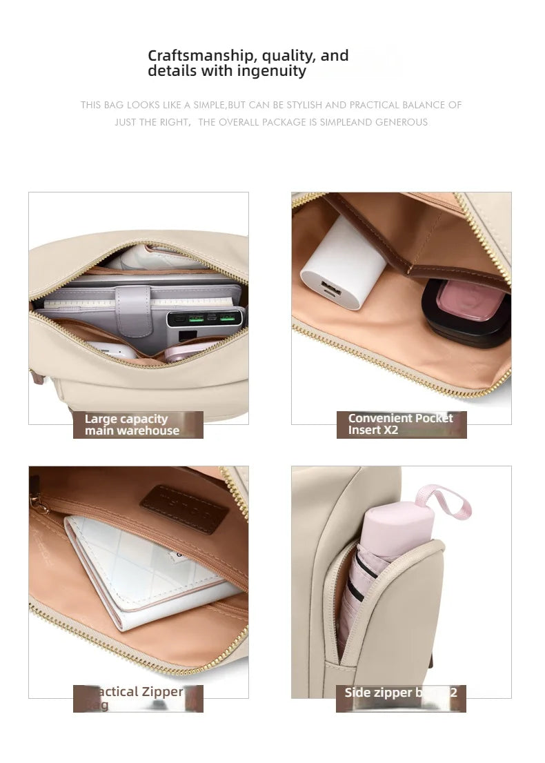 GOLF Quality Women's Waterproof Oxford Crossbody Bag Casual Multifunctional Shoulder Messenger Handbag Fashionable Sling Bag