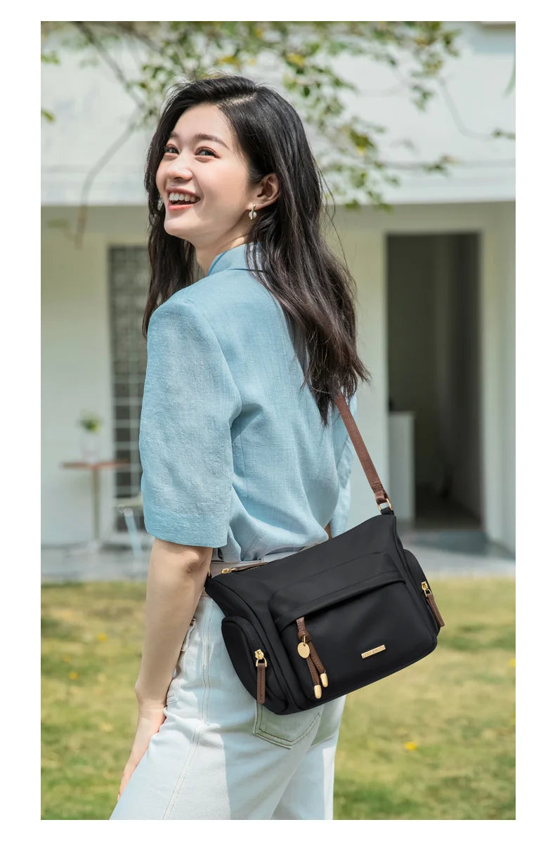 GOLF Quality Women's Waterproof Oxford Crossbody Bag Casual Multifunctional Shoulder Messenger Handbag Fashionable Sling Bag