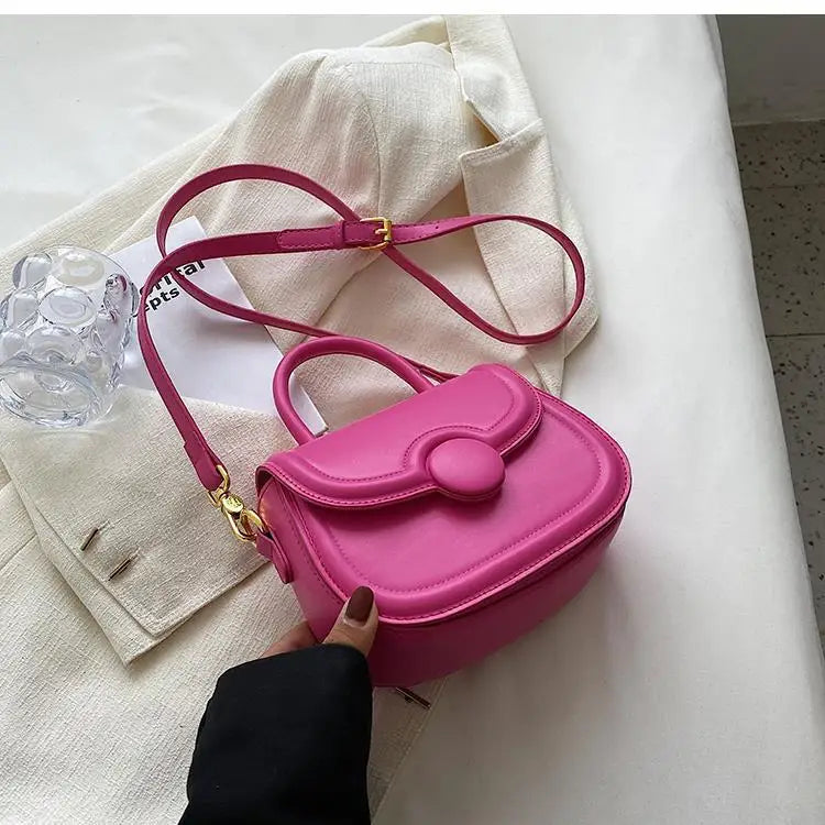 Senior Texture Small Bag Female 2025 Spring Summer New Popular Pop Crossbody Package Network Red Small Handheld Saddle Bags