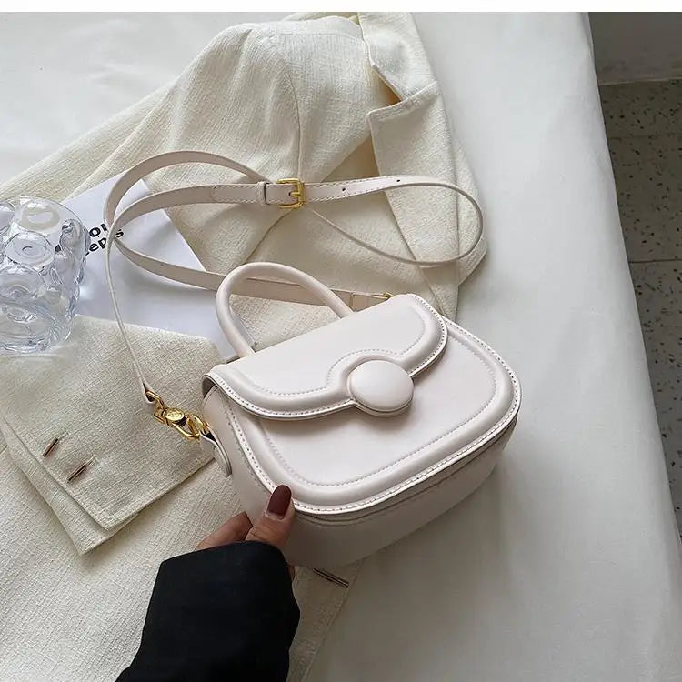 Senior Texture Small Bag Female 2025 Spring Summer New Popular Pop Crossbody Package Network Red Small Handheld Saddle Bags