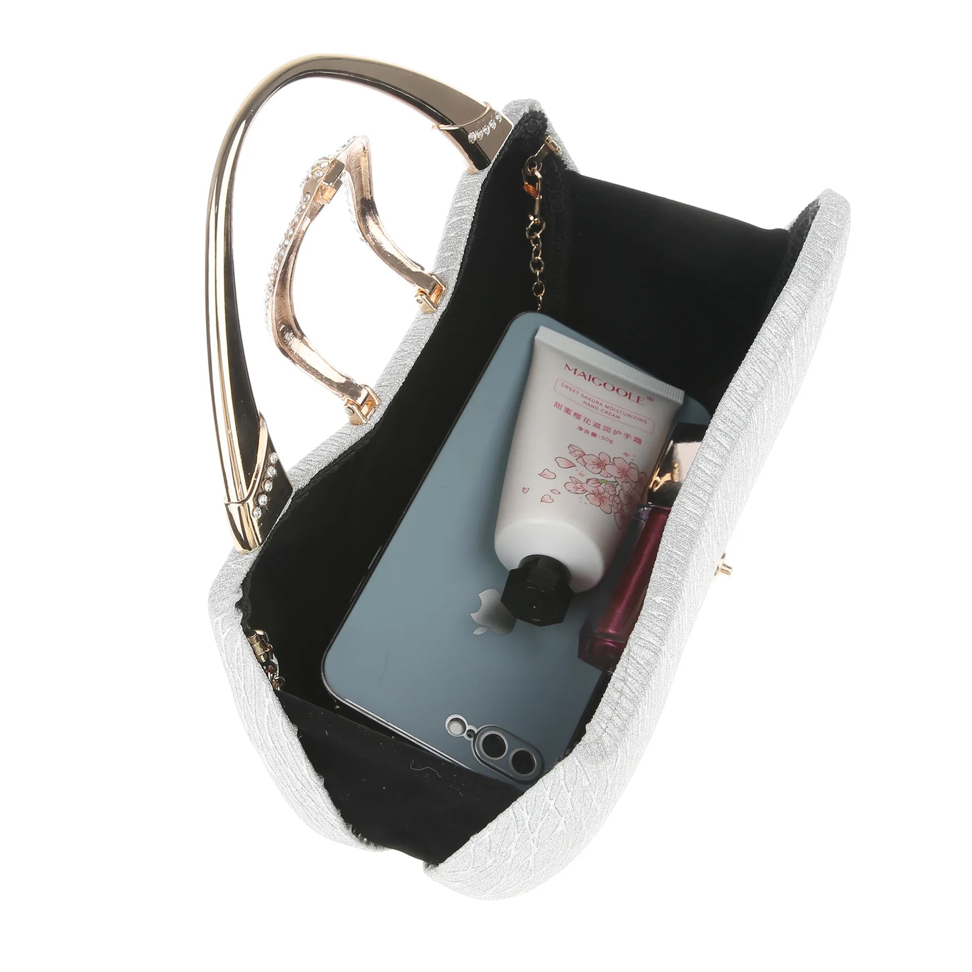 2024 Fashion Trend New Women's Bag High-end Texture Fine Glitter Exquisite Hand-held Evening Bag Fashion Urban Beauty Clutch Bag