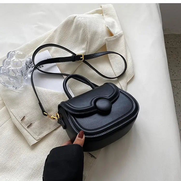 Senior Texture Small Bag Female 2025 Spring Summer New Popular Pop Crossbody Package Network Red Small Handheld Saddle Bags