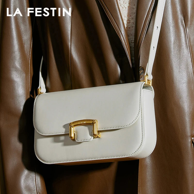 LA FESTIN Original Luxury Bag Ladies Leather Bag Crossbody Bags 2024 New Women's bag Fashion Handbag Trend Shoulder Bags