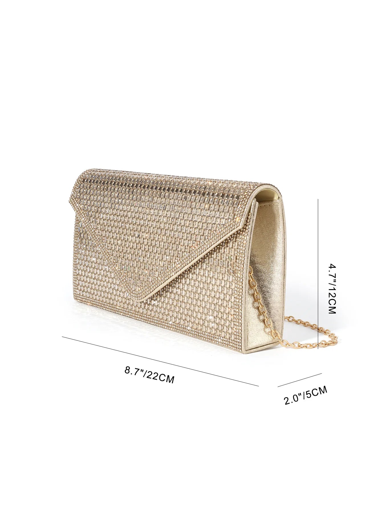 Fshionable Women's Eveningbag Full Diamonda Sparking Luxury Rhinestone Clutch Bag Embellished Sequin Shiny Wedding Banquet Bags