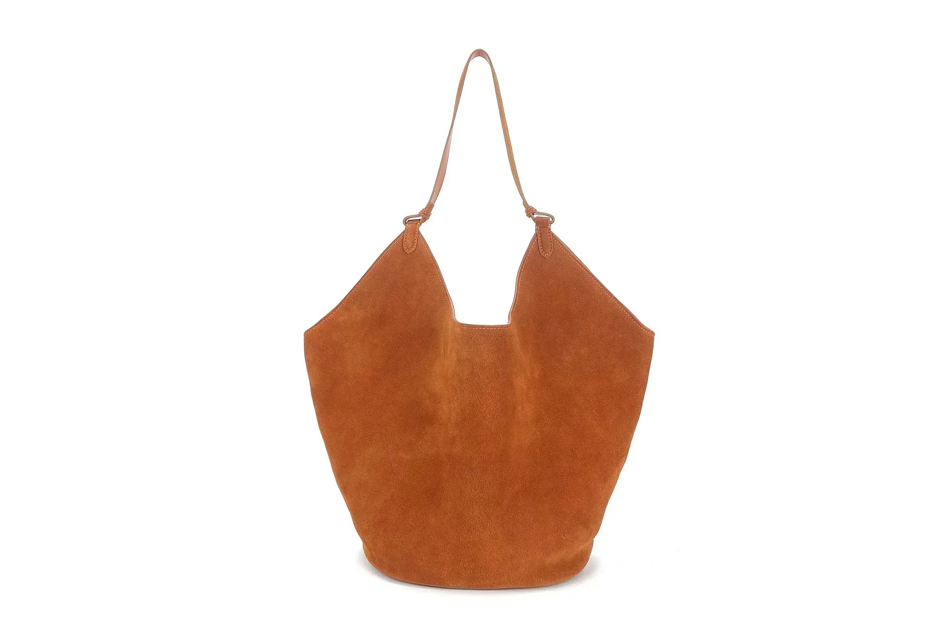 2023 Autumn and Winter Handbag Genuine Leather Dumpling Bucket Bag Niche Shoulder Tote