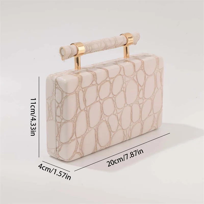 XMESSUN Women New Acrylic Evening Clutch Bag,Fashion Designer Female Wedding Party Pouch Bag Ladies Chain Shoulder Crossbody Bag