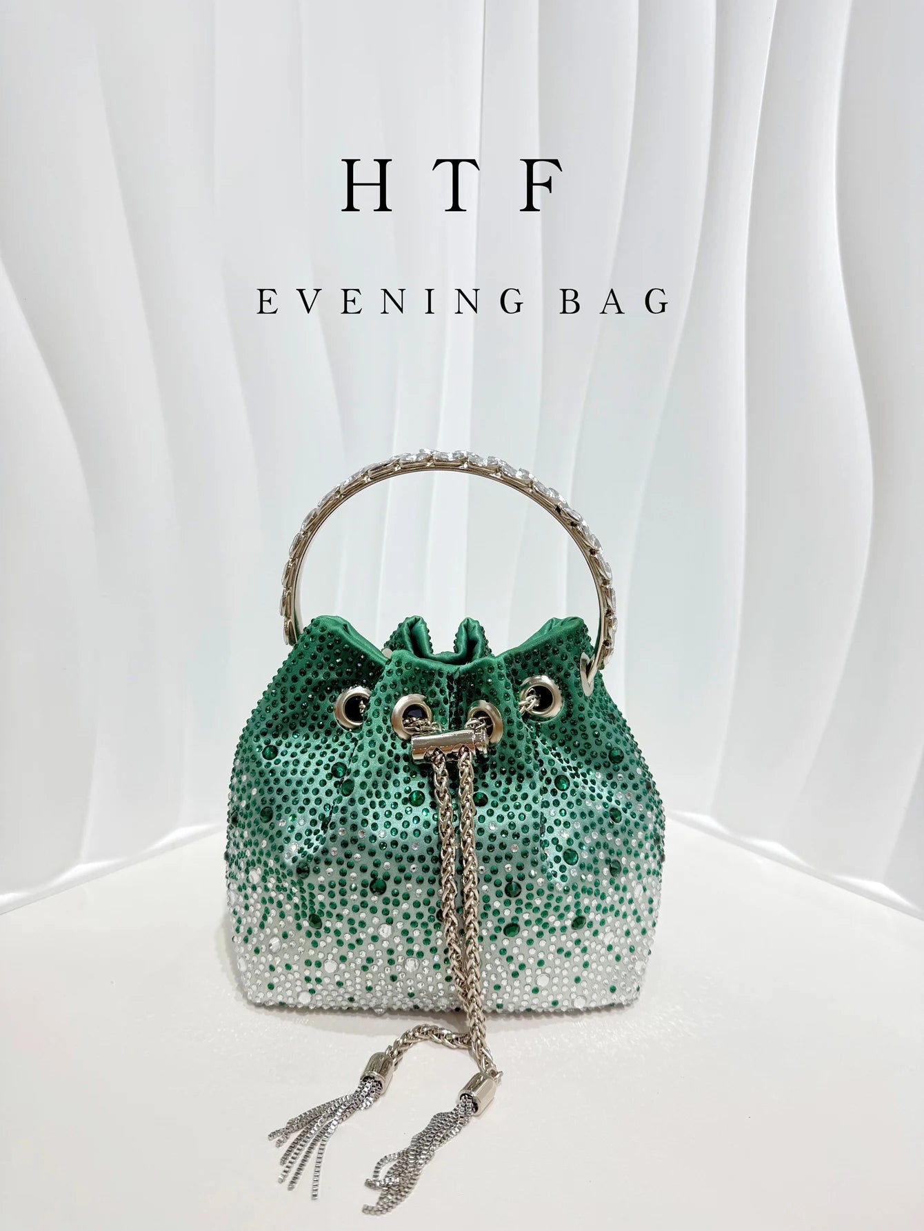 Handle Rhinestones Evening clutch Bag Purses and handbag luxury Designer shoulder bag Shiny Crystal Clutch purse bucket bag