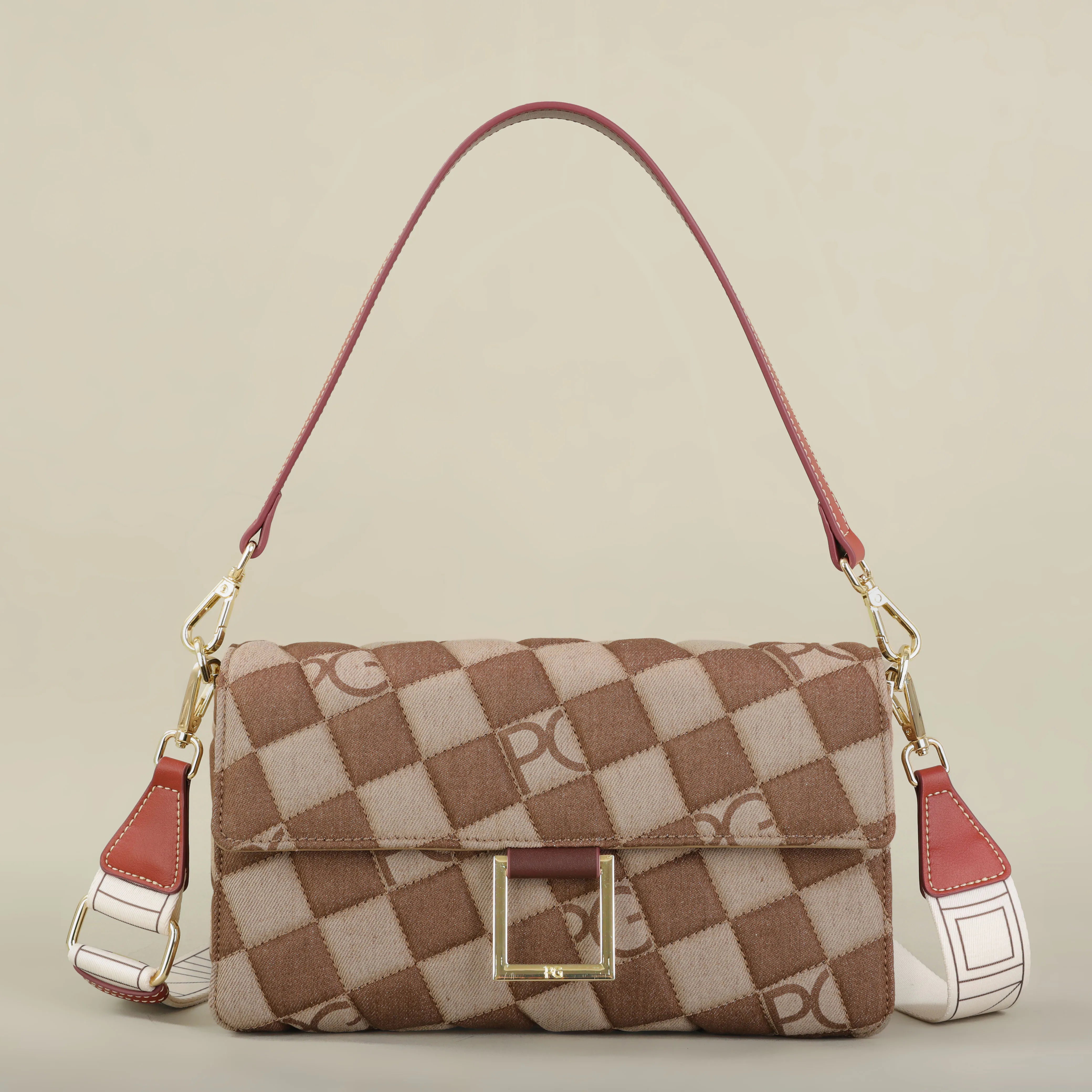 PG luxury brand design bright ladies crossbody bag new exquisite high quality hot selling fashion New designed 2025 commuter bag