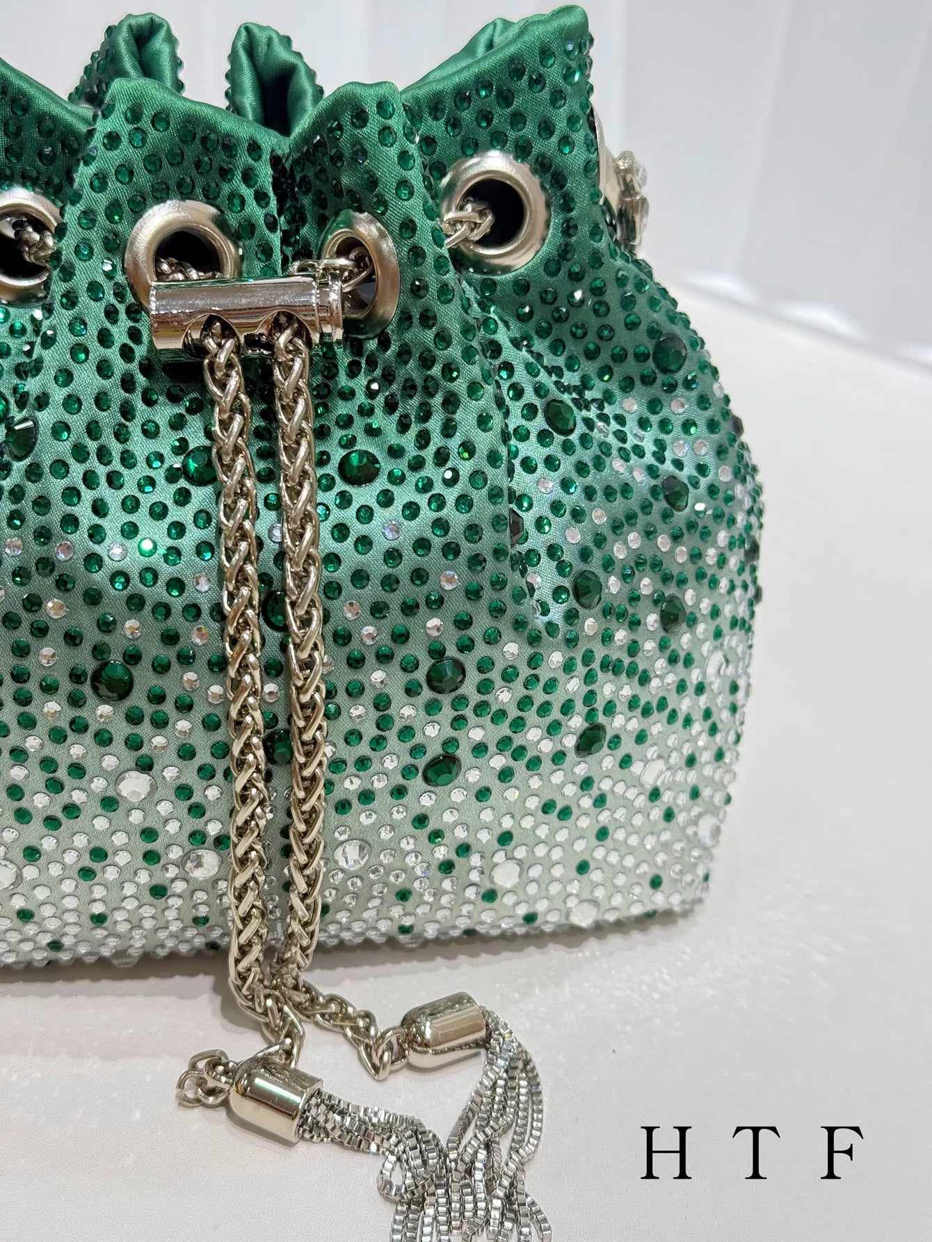 Handle Rhinestones Evening clutch Bag Purses and handbag luxury Designer shoulder bag Shiny Crystal Clutch purse bucket bag