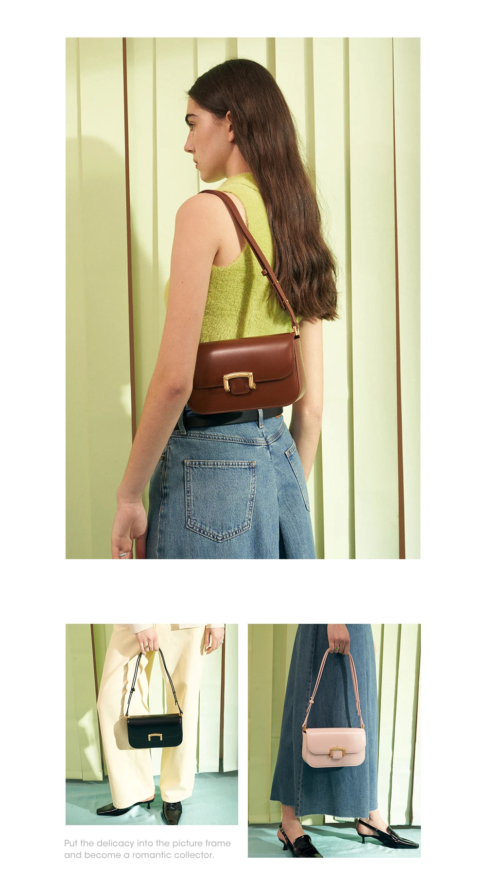 LA FESTIN Original Luxury Bag Ladies Leather Bag Crossbody Bags 2024 New Women's bag Fashion Handbag Trend Shoulder Bags