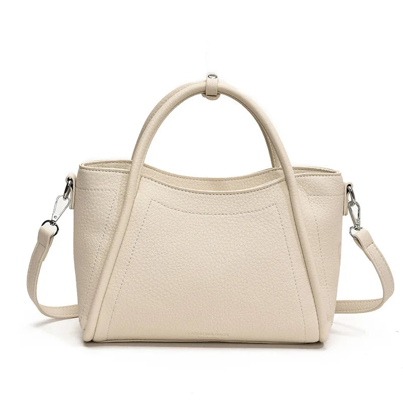 2025 new style large-capacity high-end PU messenger bag for daily commuting, soft leather wing bag for women