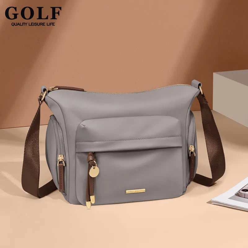 GOLF Quality Women's Waterproof Oxford Crossbody Bag Casual Multifunctional Shoulder Messenger Handbag Fashionable Sling Bag