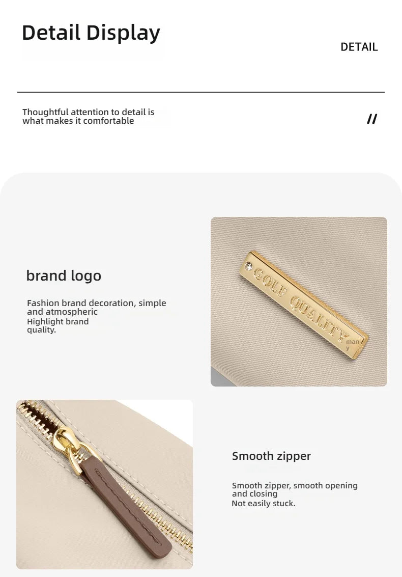 GOLF Quality Women's Waterproof Oxford Crossbody Bag Casual Multifunctional Shoulder Messenger Handbag Fashionable Sling Bag