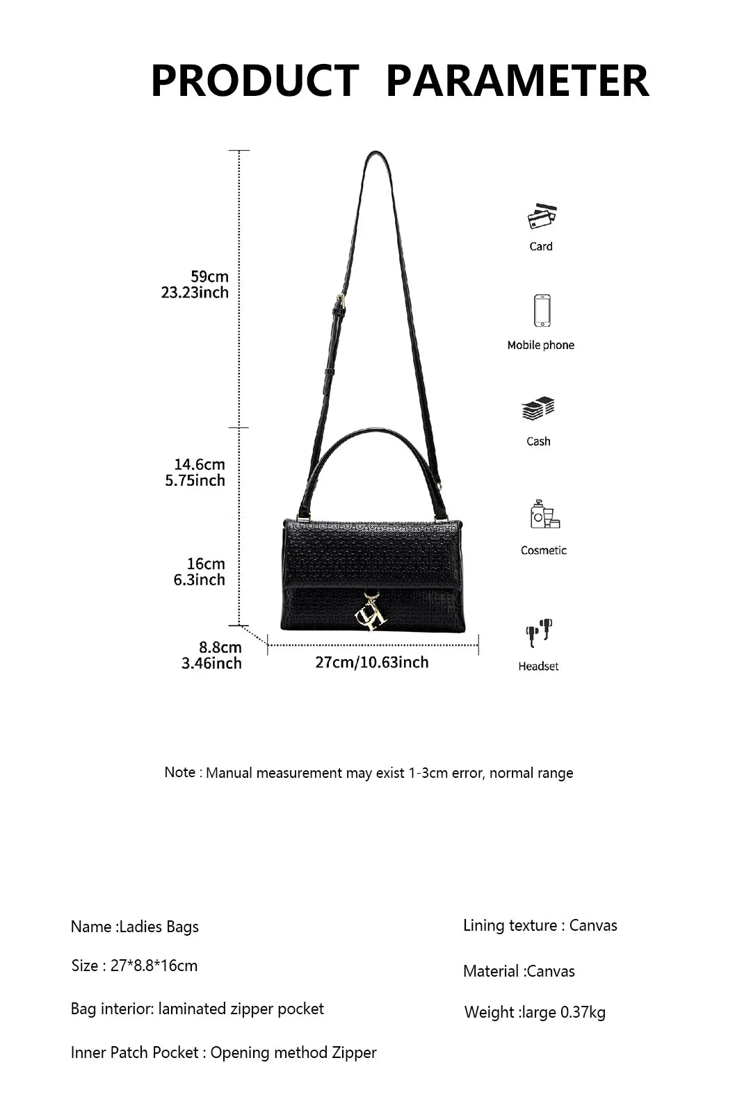 Detachable With Cover Chain Bag High Quality Women's Luxury Brand Bags Fashion Simple New Large Capacity Women's Shoulder Bag