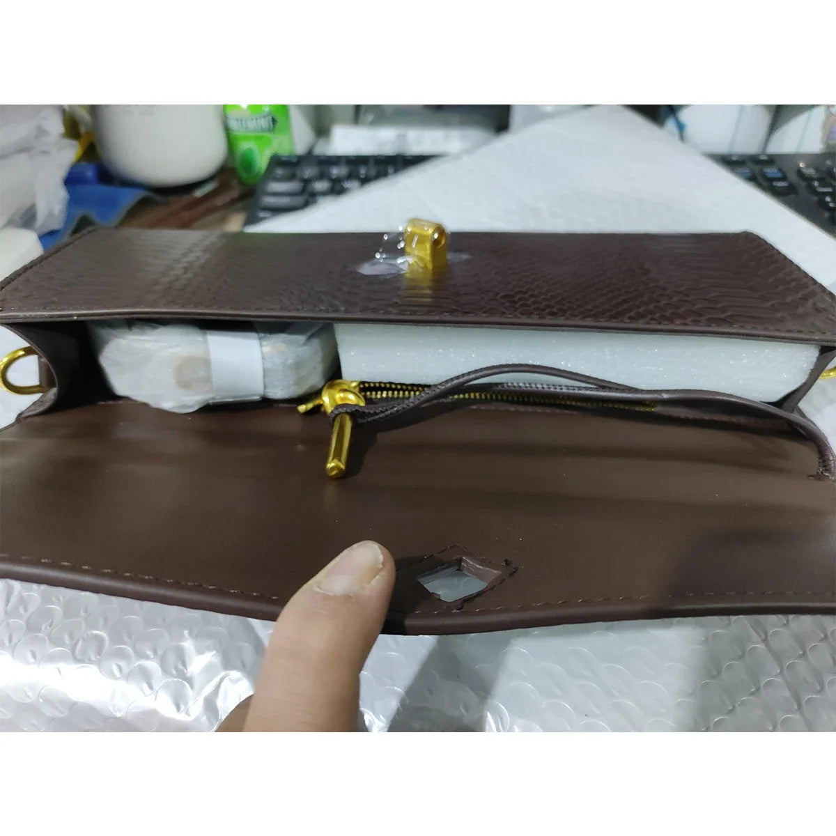 Luxury Design Top-Handle Bag For Women Evening Handbag Long Purse, Crocodile Pattern Crossbody Shoulder Bags Fashionable Outfits