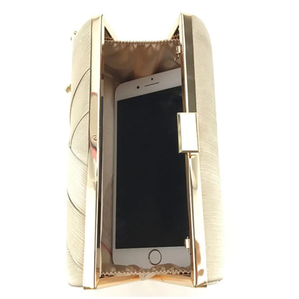 Temperament Luxury Silk Fabric Dinner Handbag Chain Elegant Evening Banquet Bag Square Tassel Bridal Clutch Bag Outdoor