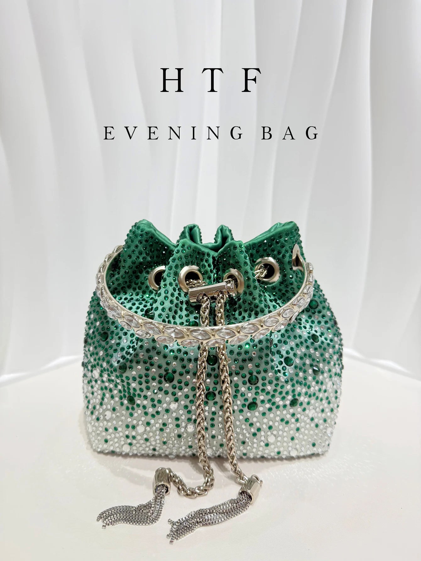 Handle Rhinestones Evening clutch Bag Purses and handbag luxury Designer shoulder bag Shiny Crystal Clutch purse bucket bag