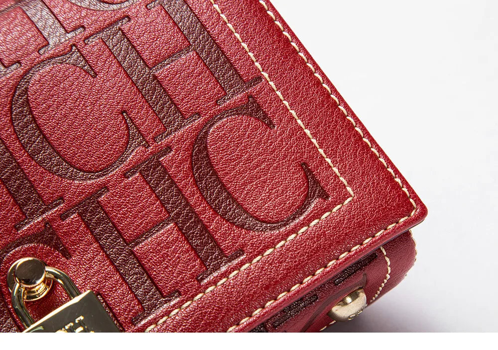 CH Fashion Design 2025 New Solid Colour Printed Head Bag Model Metal Accessories Buckle Women's Shoulder Bag Luxury Brand