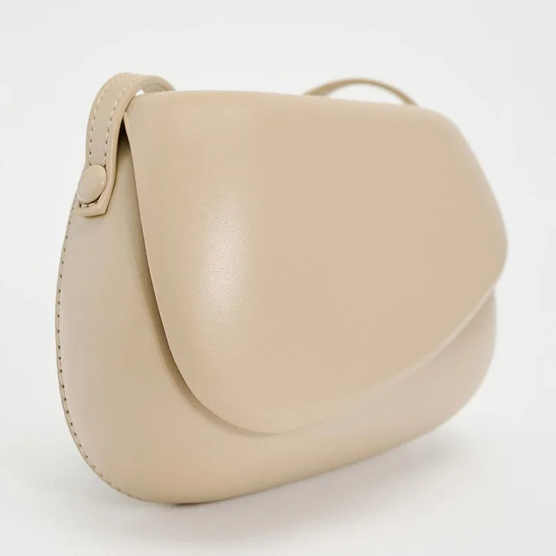 Female casual black small pu leather saddle armpit bag 2025 luxury designer chain shoulder cross bag women vintage armpit handba