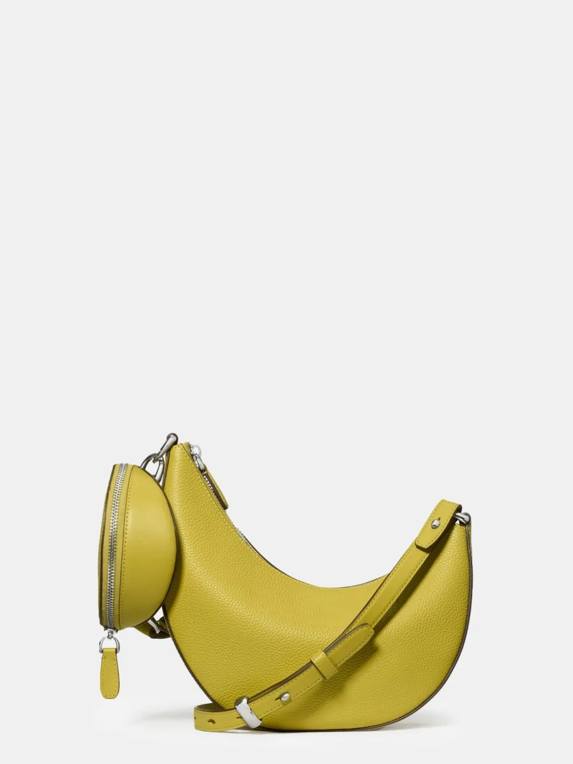 Women's Duo Bag with Crossbody Strap, New Luxury Designer Handbag with Mini Purses, Dumpling Crescent Armpit Bag for Women