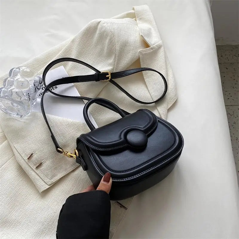 Senior Texture Small Bag Female 2025 Spring Summer New Popular Pop Crossbody Package Network Red Small Handheld Saddle Bags