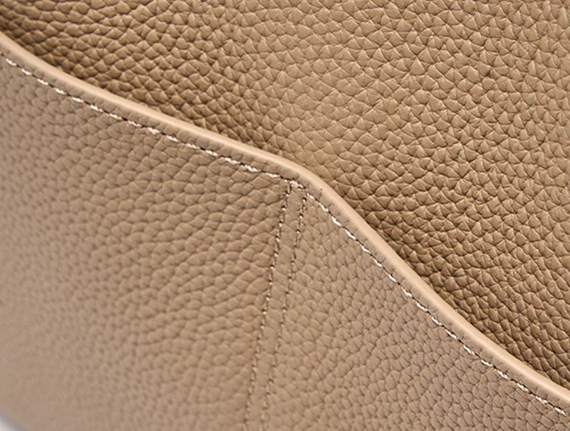 Luxury Women Genuine Leather Top Designer Bucket Bag Versatile New Fashion Tote Bag High-end Crossbody Bag With 2 Shoulder Strap