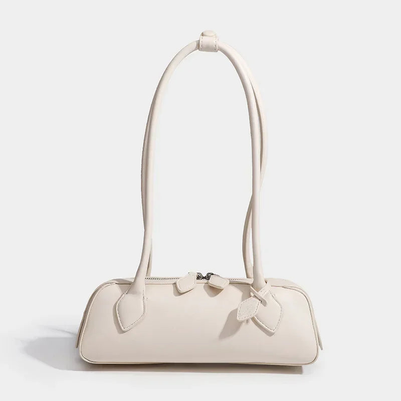 French Designer Sausage Bag Vintage Underarm Bag Genuine Leather Women's Handbag Casual Commuting Versatile Single Shoulder Bags