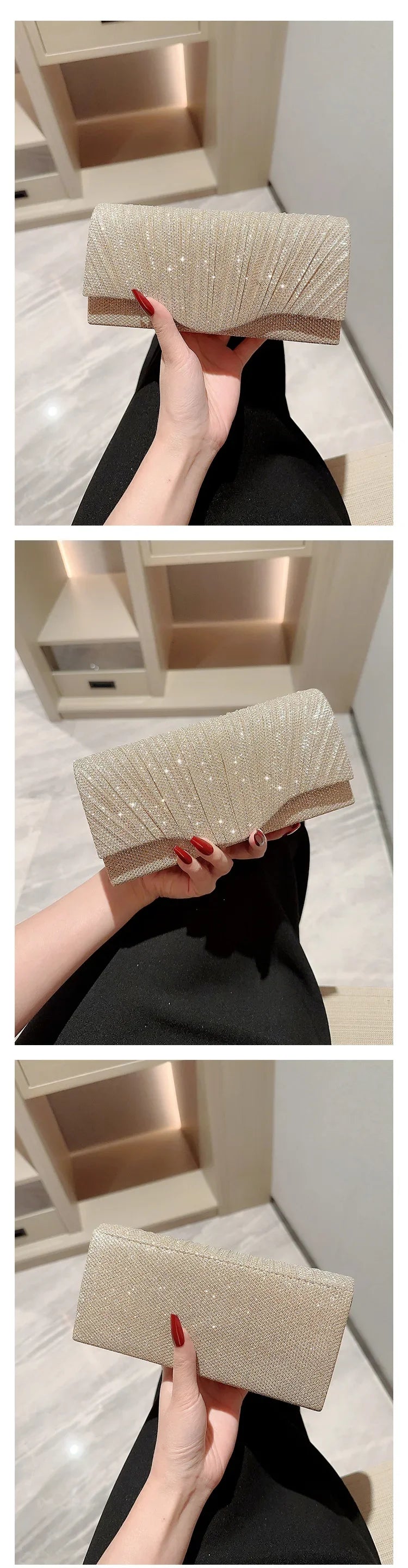 Evening Bag Dress Versatile European and American Clutch Bag Crossbody Celebrity Fashion Diamond Bow Chain Bag Lady Handbag