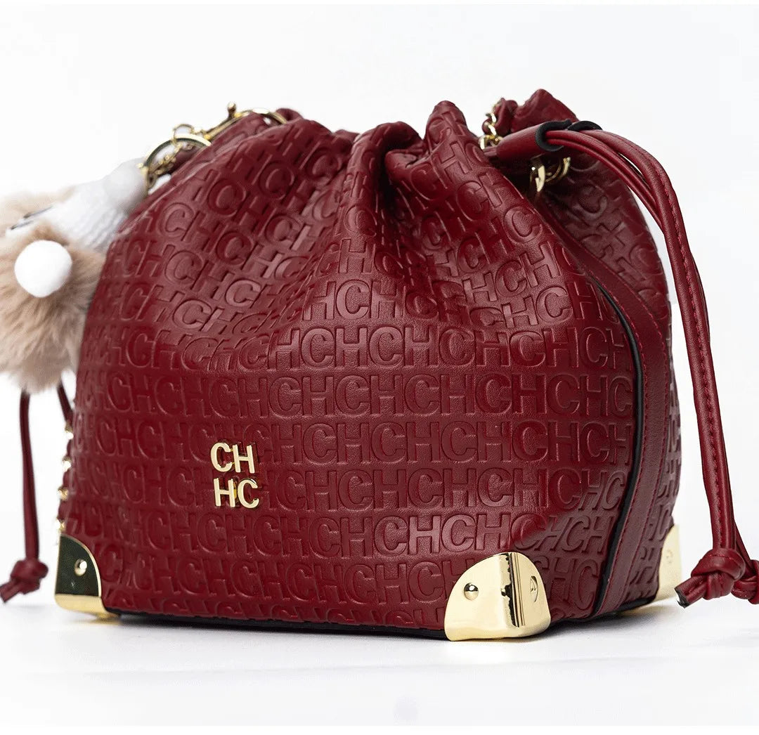 CH Crossbody High Quality Ladies Light Luxury Chain Bag Adjustable Brand Letter Print Cartoon Pendant Design Unique Popular