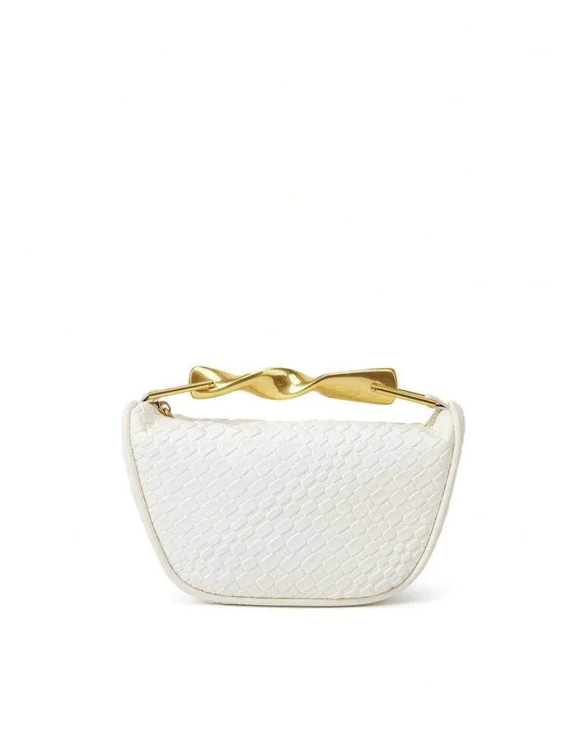 Summer Half-Moon Beach Straw Shoulder Bags Women's Straw Bucket Bag Purse Woven Straw Handbags Casual Tote Crossbody Bag