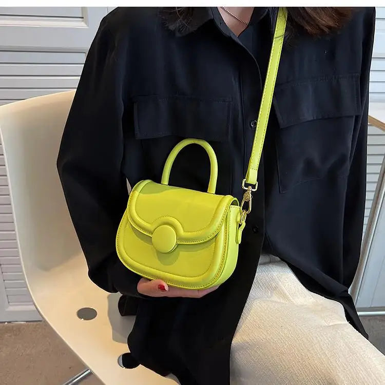 Senior Texture Small Bag Female 2025 Spring Summer New Popular Pop Crossbody Package Network Red Small Handheld Saddle Bags