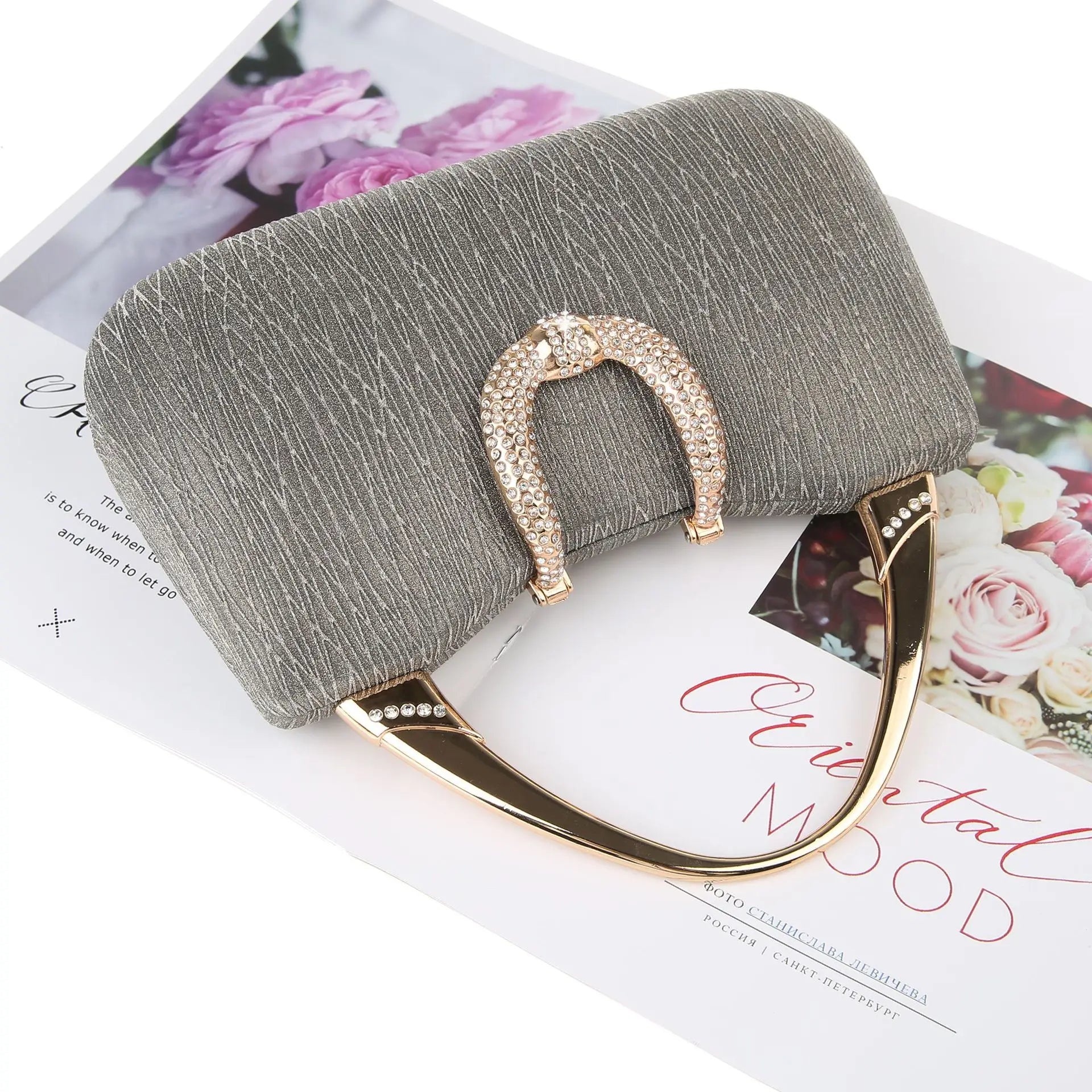 2024 Fashion Trend New Women's Bag High-end Texture Fine Glitter Exquisite Hand-held Evening Bag Fashion Urban Beauty Clutch Bag