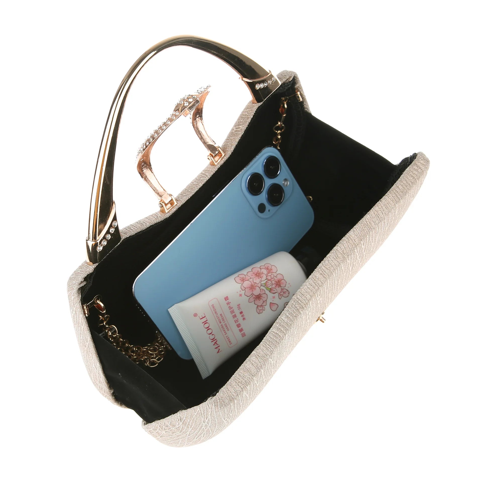 2024 Fashion Trend New Women's Bag High-end Texture Fine Glitter Exquisite Hand-held Evening Bag Fashion Urban Beauty Clutch Bag