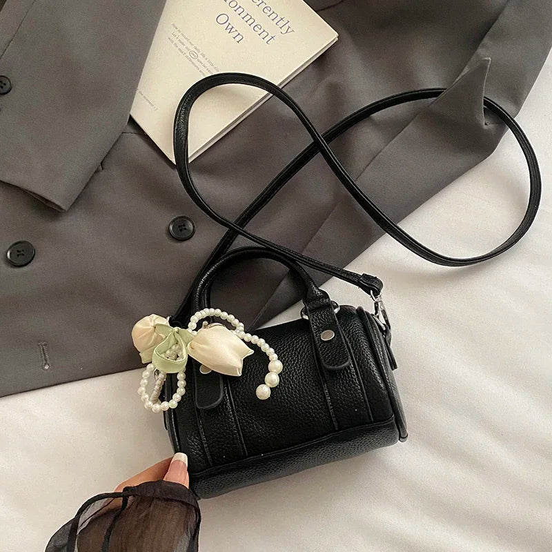 Candy Color Pu Leather Handbag Clutch Bag Fashion bolsa feminina Brand Small Square Bag 2025 New Versatile Mobile Phone Bag Purs