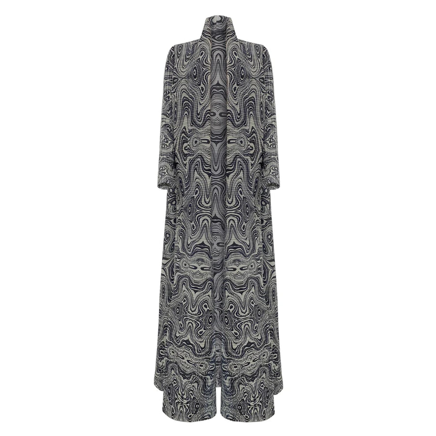 Elegant Pleated Abaya with Artistic Floral Print for Women Modest and Stylish Long Dress High-Quality Designer Outerwear ODM — 7 - Image 2