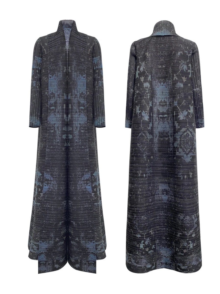 Elegant Pleated Abaya with Artistic Floral Print for Women Modest and Stylish Long Dress High-Quality Designer Outerwear ODM — 20