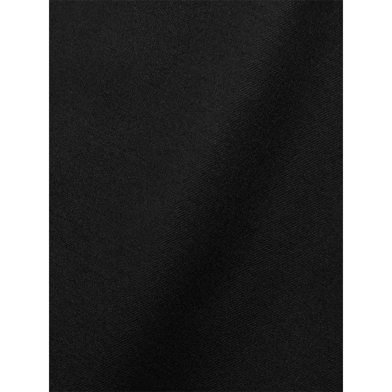 Women's Black Sleeveless Mini Dress - Slim-Fit Design, Elegant for Office & Casual Wear — Black