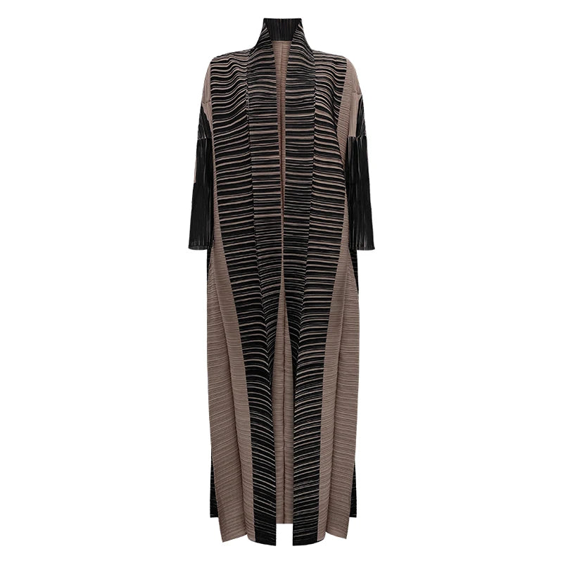 Elegant Pleated Abaya with Artistic Floral Print for Women Modest and Stylish Long Dress High-Quality Designer Outerwear ODM — 31