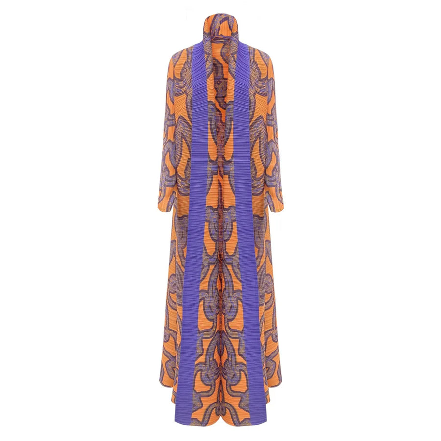 Elegant Pleated Abaya with Artistic Floral Print for Women Modest and Stylish Long Dress High-Quality Designer Outerwear ODM — 14