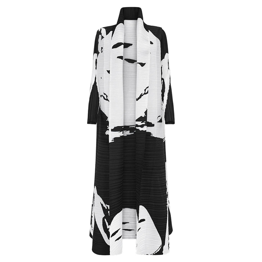 Elegant Pleated Abaya with Artistic Floral Print for Women Modest and Stylish Long Dress High-Quality Designer Outerwear ODM — 27