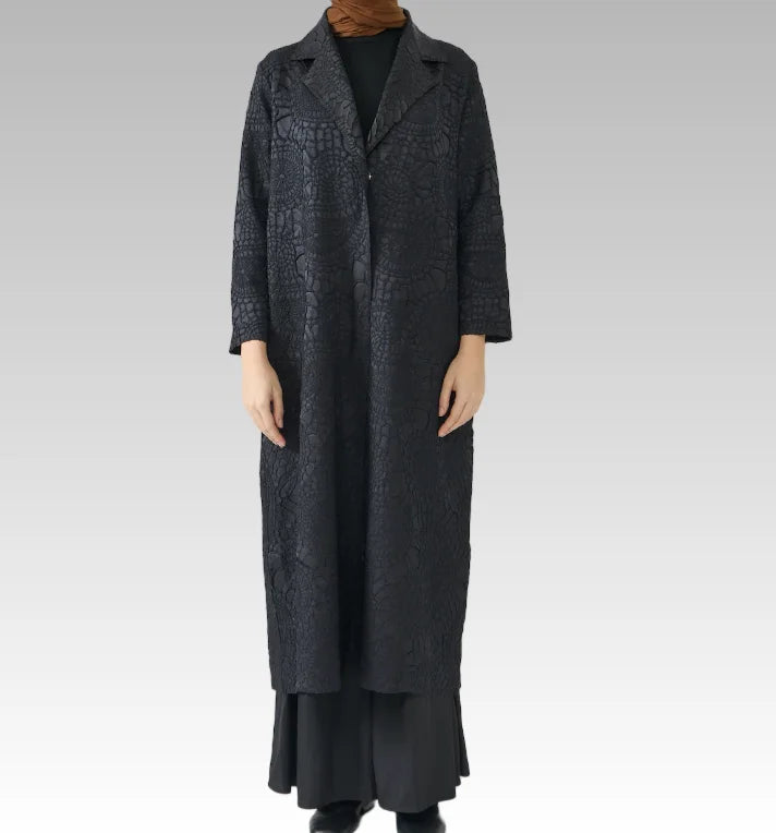 Customized Handmade Pleated Abaya Muslim for Women Vintage Style Coat High Quality Open Cardigan Modest Dubai Kaftan Long Robe — color 1 - Image 2