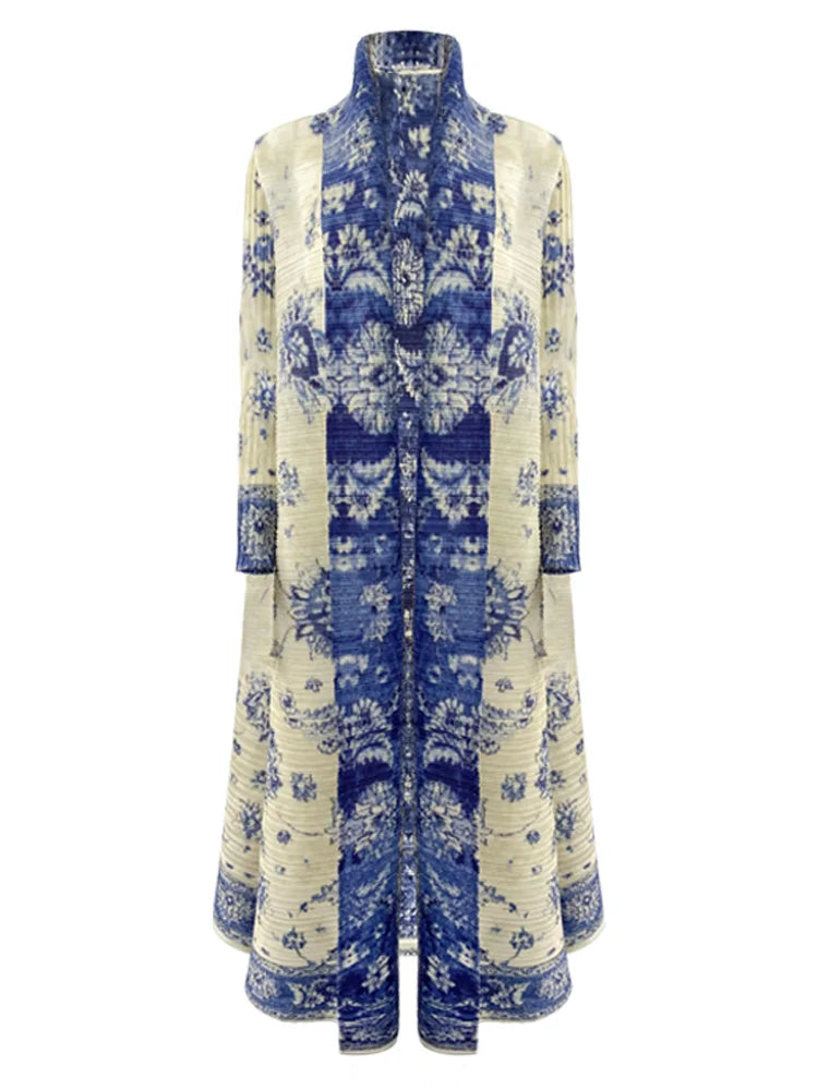 Dubai Style Ramadan Abaya Collection for Women Elegant Open Front Modest Wear Luxury Muslim Fashion Design One Size Fits All — print color 3