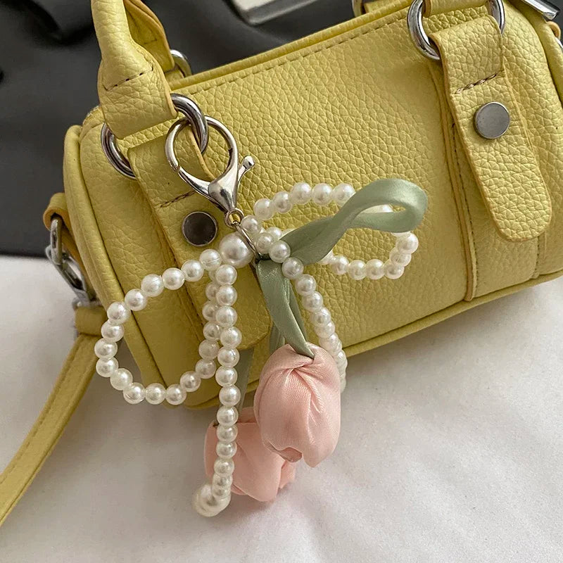 Candy Color Pu Leather Handbag Clutch Bag Fashion bolsa feminina Brand Small Square Bag 2025 New Versatile Mobile Phone Bag Purs